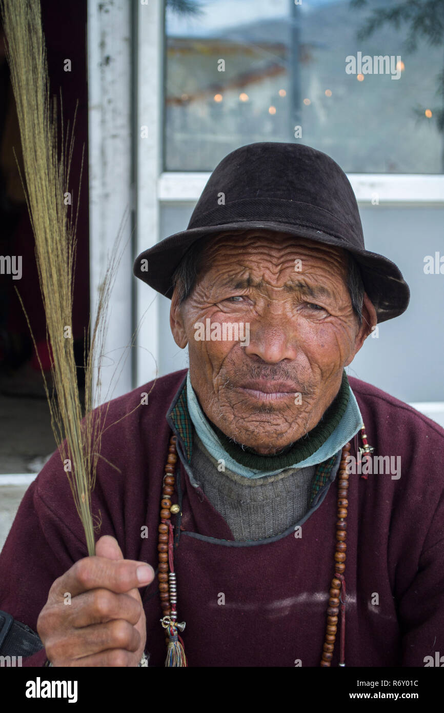 Zanskar, Nordindien. Pilgrim Besuch des Dalai Lama 3-Tages Workshop Stockfoto