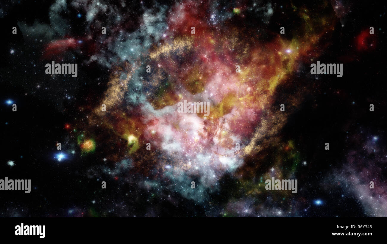 Die kosmische Kunst, science fiction Wallpaper. Elemente dieses Bild von der NASA eingerichtet. Stockfoto