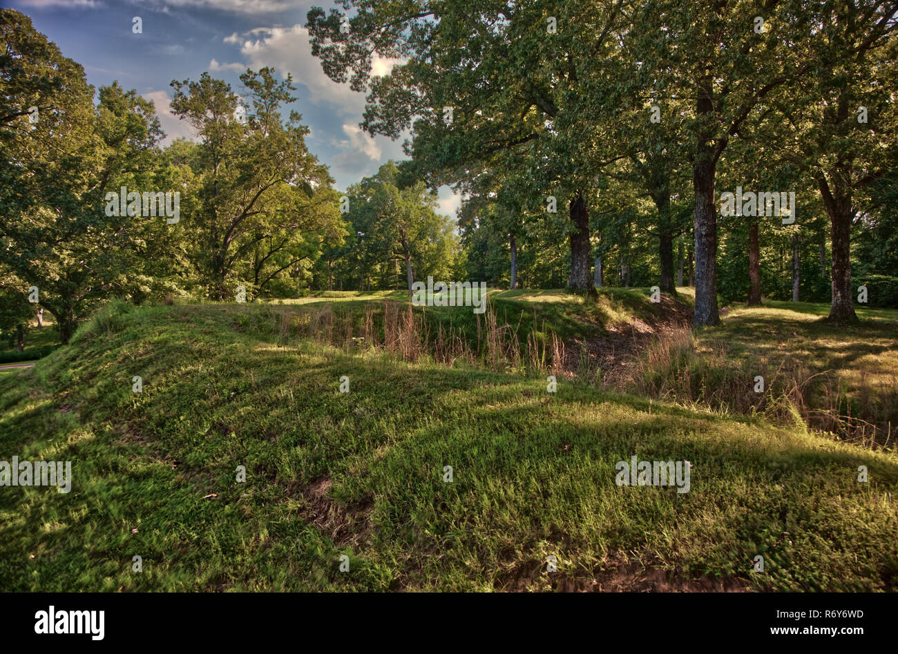 Fort Donelson National Battlefield Earth Works Stockfoto