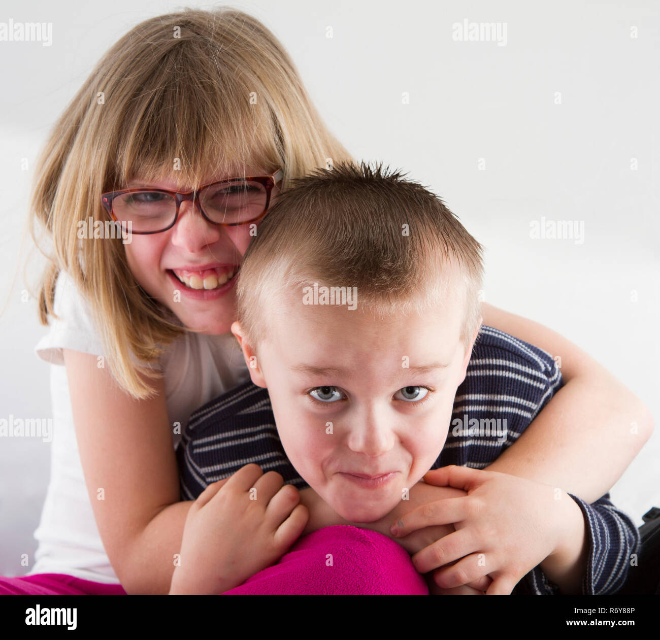 glückliche Familie Stockfoto