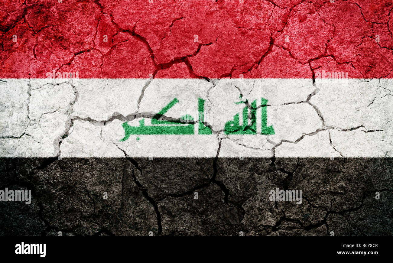Republik Irak Flagge Stockfoto