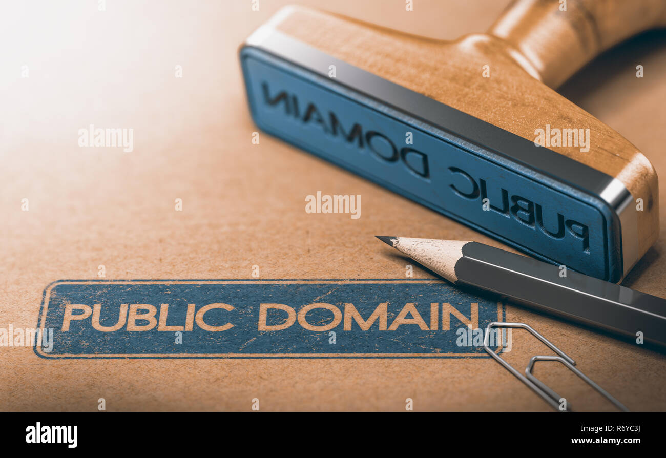 Public Domain Material. Rechte an geistigem Eigentum ist abgelaufen. Stockfoto
