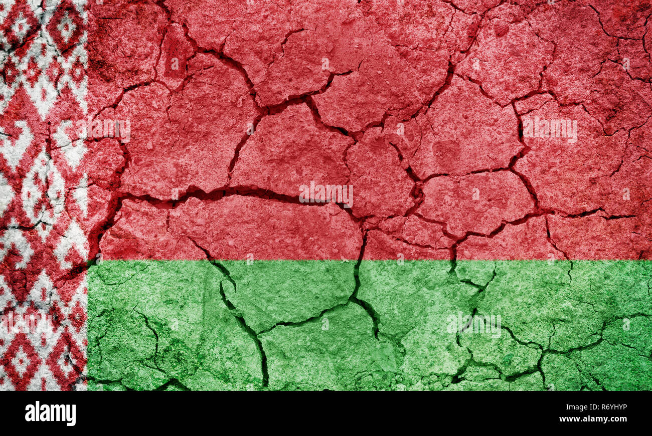 Republik Belarus Flagge Stockfoto