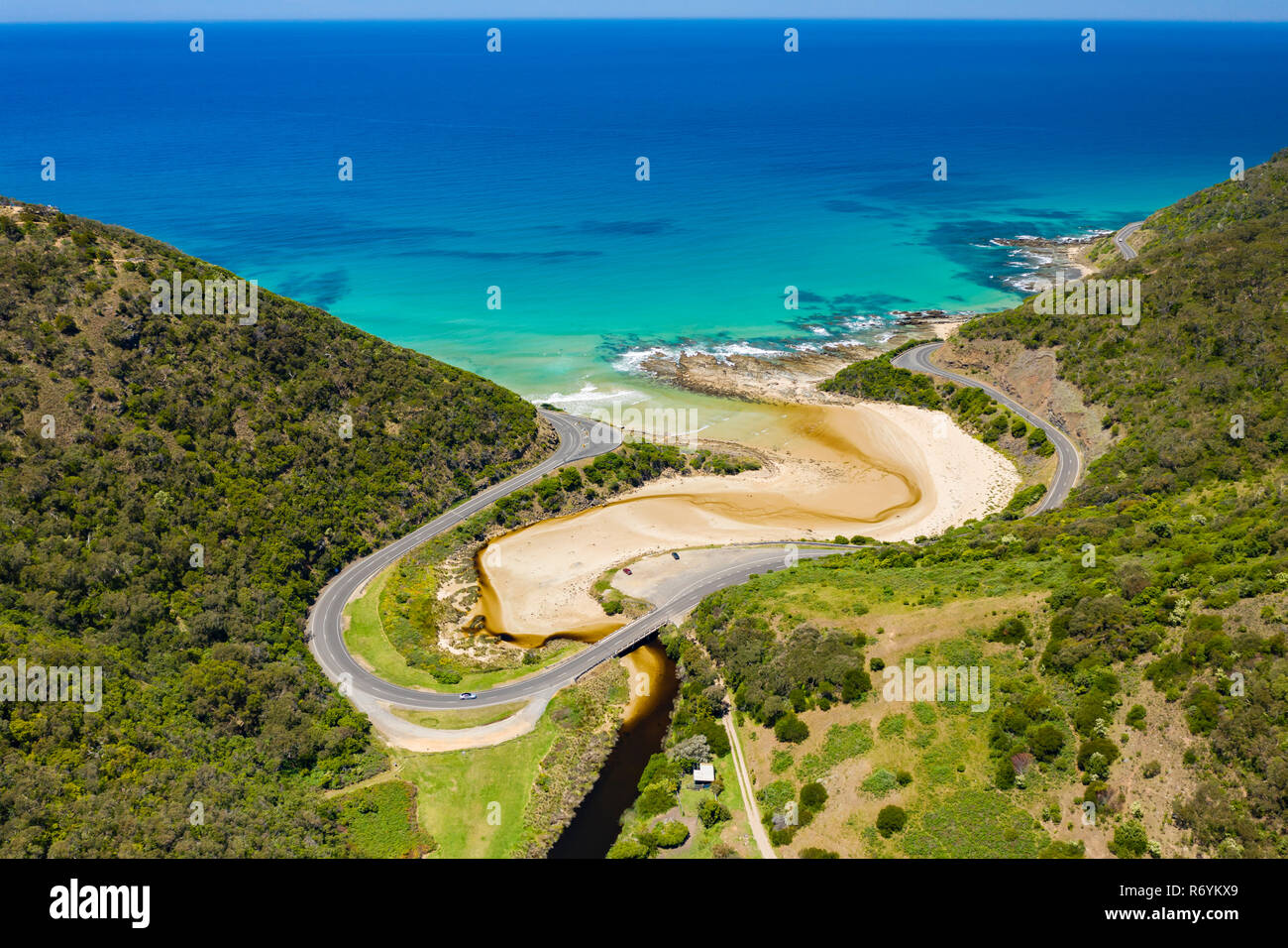 Great Ocean Road in Australien Stockfoto