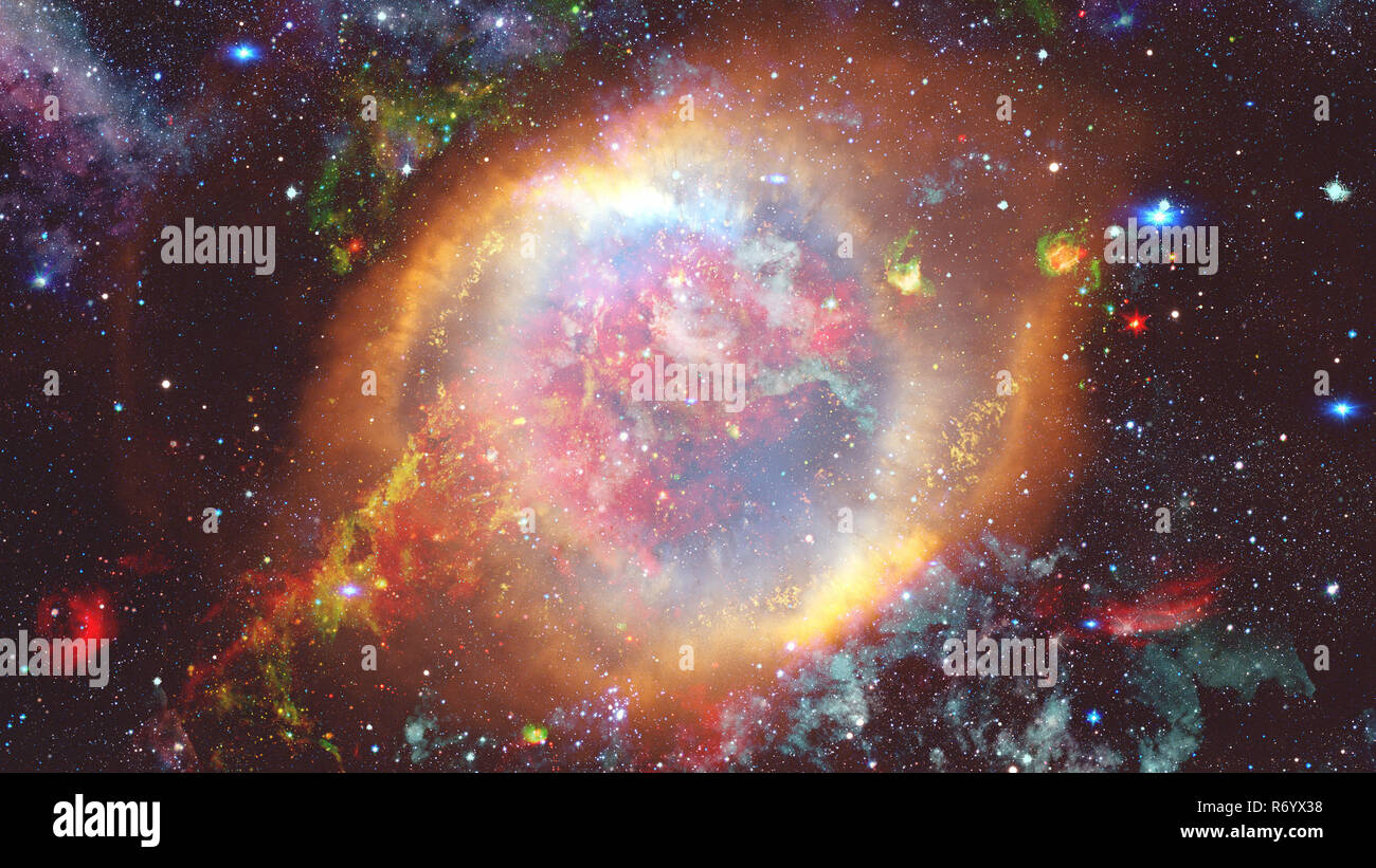 Die kosmische Kunst, science fiction Wallpaper. Elemente dieses Bild von der NASA eingerichtet. Stockfoto