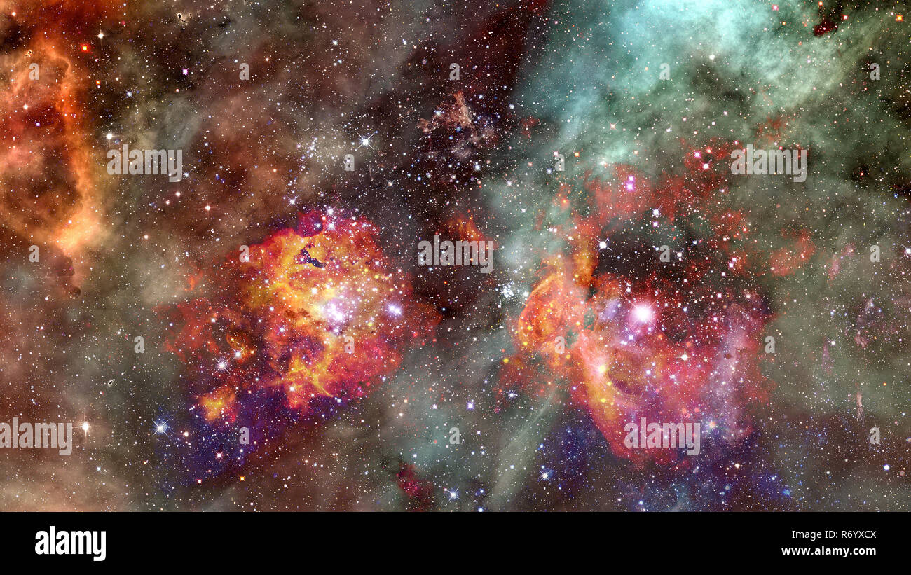 Riesige leuchtende Nebel. Raum Hintergrund. Elemente dieses Bild von der NASA eingerichtet Stockfoto