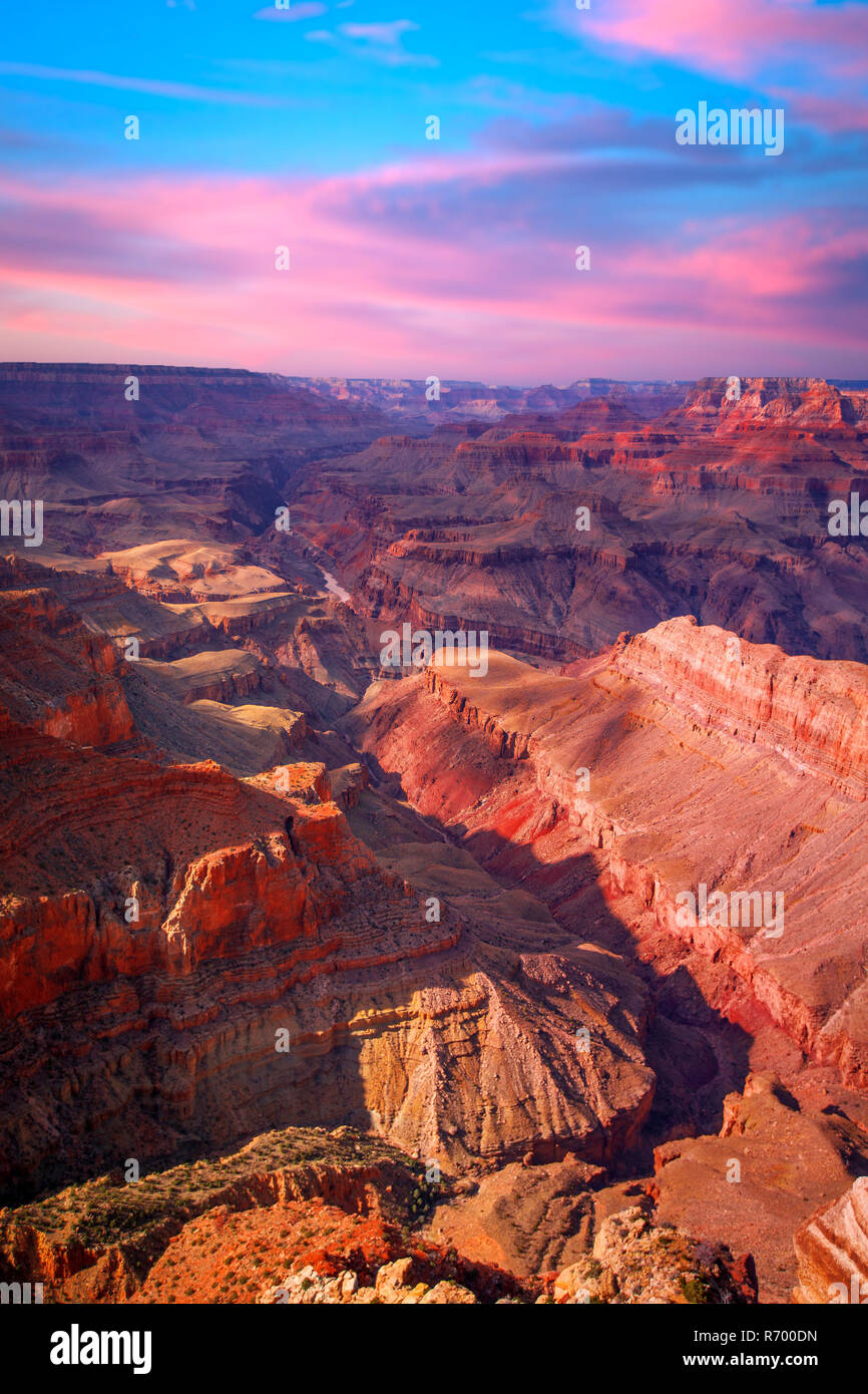 Amazing Sunrise Bild des Grand Canyon Stockfoto