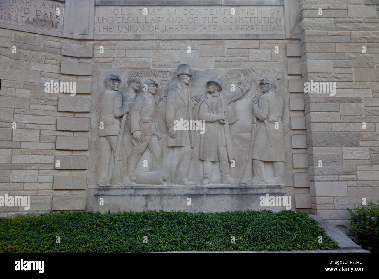 Das Lincoln Boyhood National Memorial Besucherzentrum Stockfoto