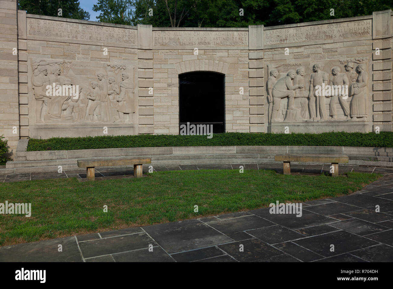 Das Lincoln Boyhood National Memorial Besucherzentrum Stockfoto