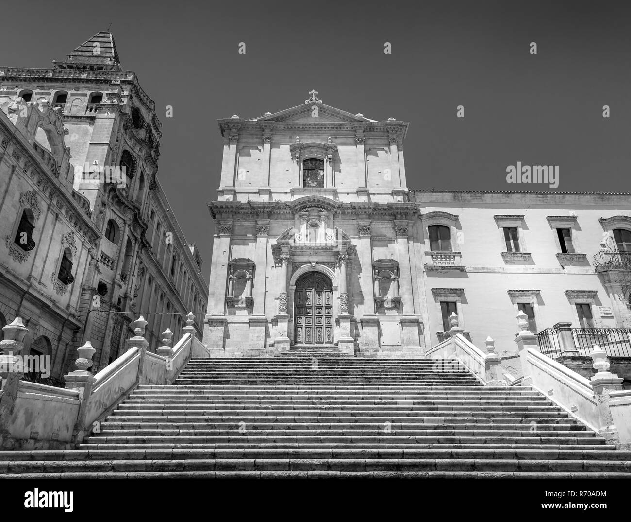 NOTO, ITALIEN - San Francesco D'Assisi Kirche Stockfoto