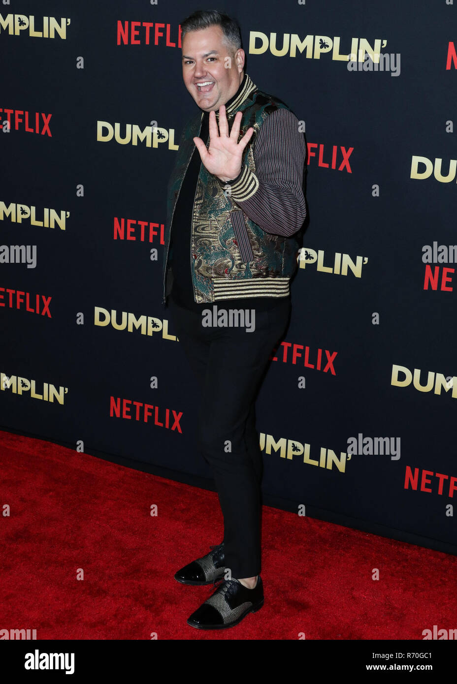 HOLLYWOOD, Los Angeles, CA, USA - 06. Dezember 2006: TV-Persönlichkeit Ross Mathews kommt an der Los Angeles Premiere von Netflix "umplin'' der TCL Chinese Theater IMAX 6 am 6. Dezember 2018 in Hollywood, Los Angeles, Kalifornien, USA. (Foto von Xavier Collin/Image Press Agency) Stockfoto