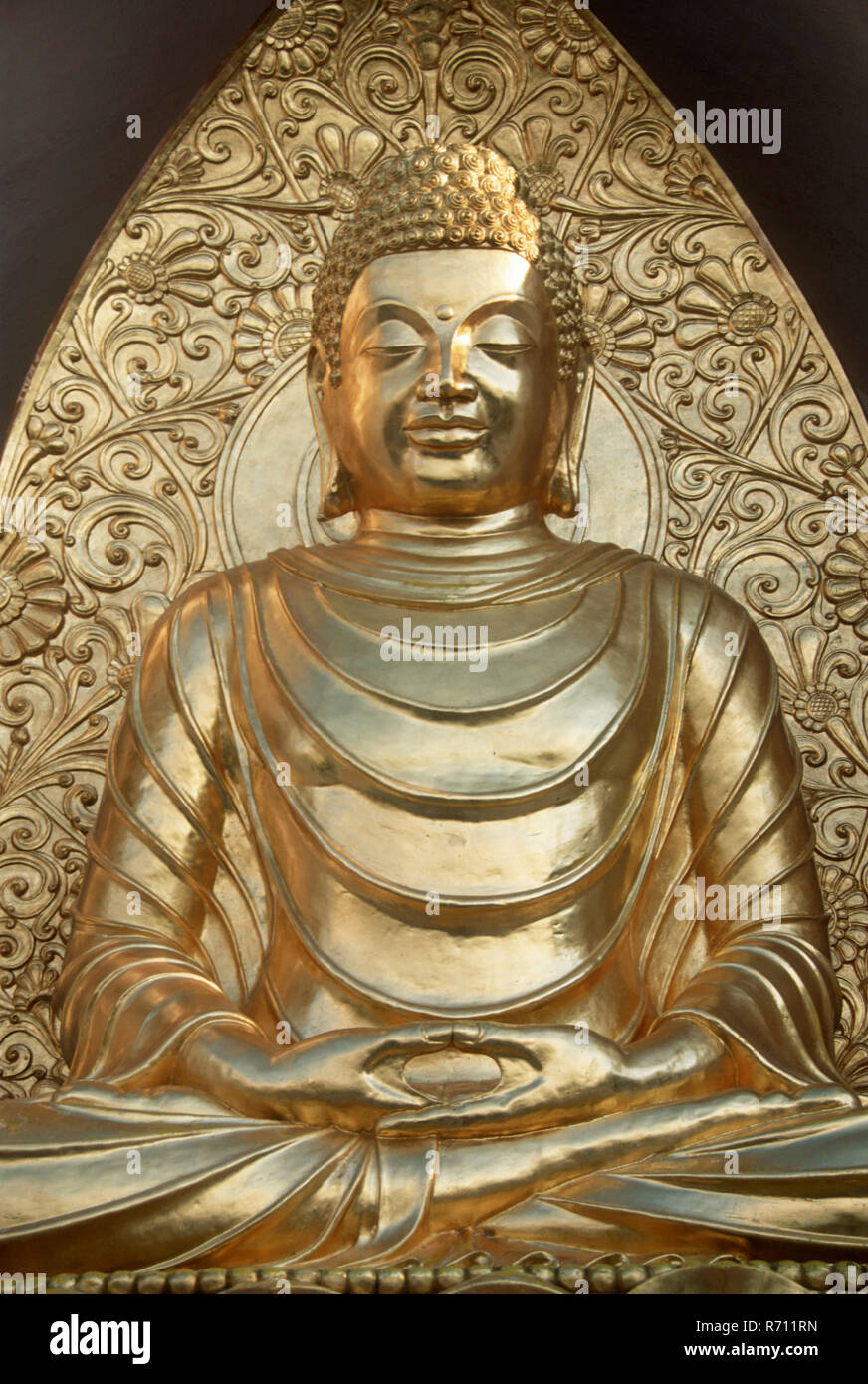 Idol von Buddha, Darjeeling, West Bengal Stockfoto
