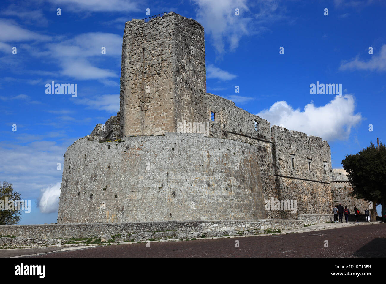 Norman Castle, Castello, UNESCO-Weltkulturerbe, Monte Sant Angelo, Gargano, Apulien, Italien Stockfoto