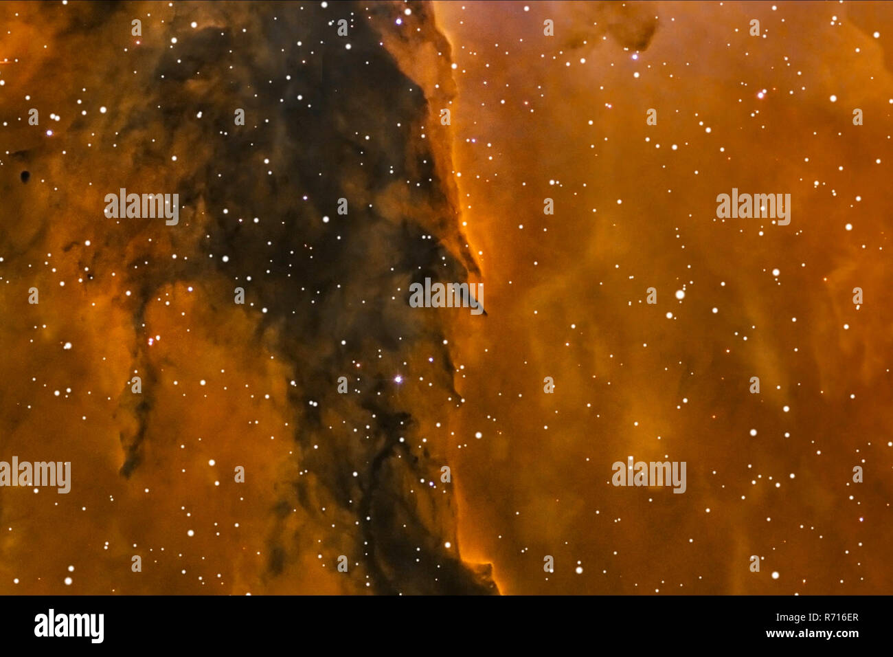 Nebel im Weltraum, Star Dust, ein Raum, Objekt Computer Animation. Stockfoto