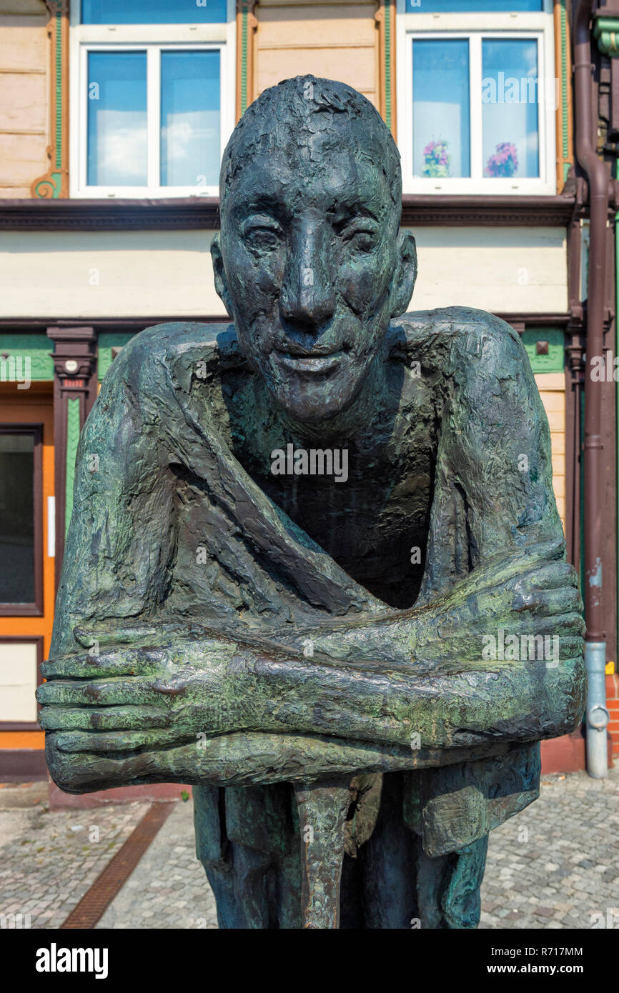 Moderne Statue, Wernigerode, Harz, Sachsen-Anhalt, Deutschland Stockfoto