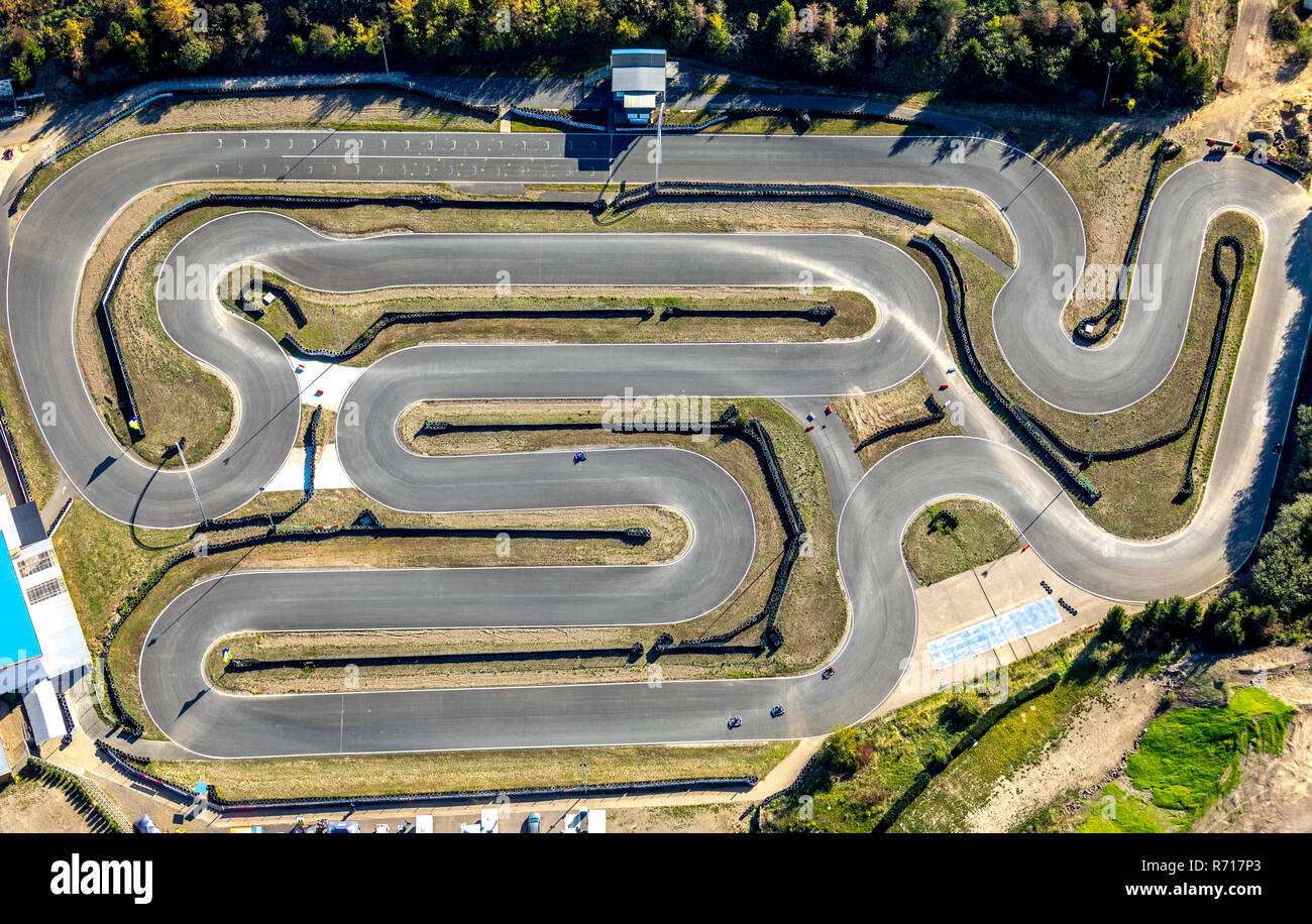 Luftaufnahme, Harz-Ring motor Sportanlage, Reinstedt, Sachsen-Anhalt, Deutschland Stockfoto