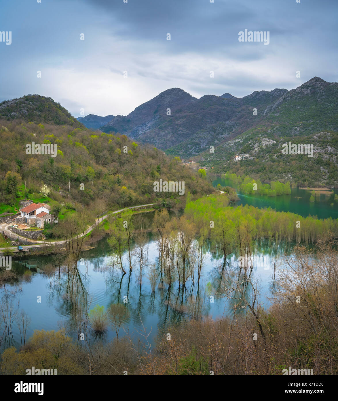 Skadar Lake National Park Landschaft Stockfoto