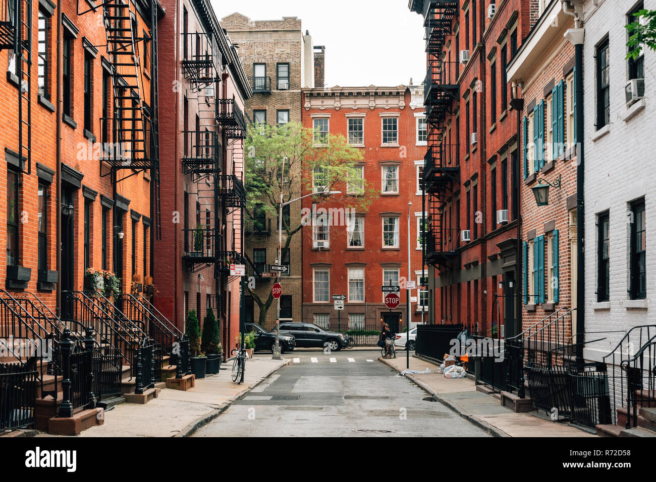 Gay Street, in Greenwich Village, Manhattan, New York City Stockfoto