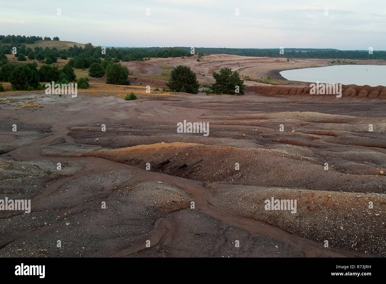 Sand, Tagebau, Bergbau, dump, Pechhuette, Finsterwalde, Lausitz, Brandenburg, Deutschland, Pechhütte Stockfoto