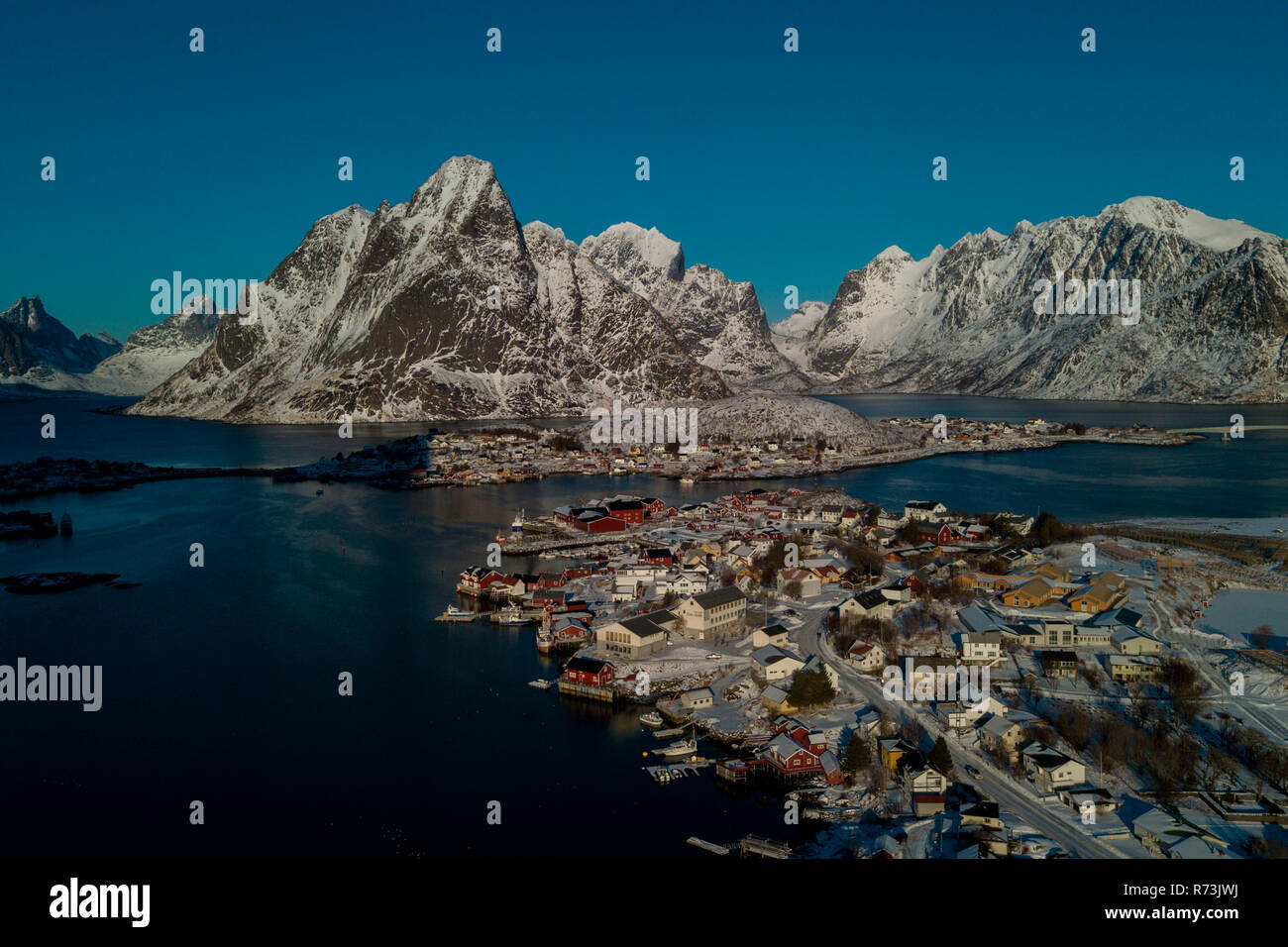 Reine, Lofoten, Nordland, Norwegen Stockfoto