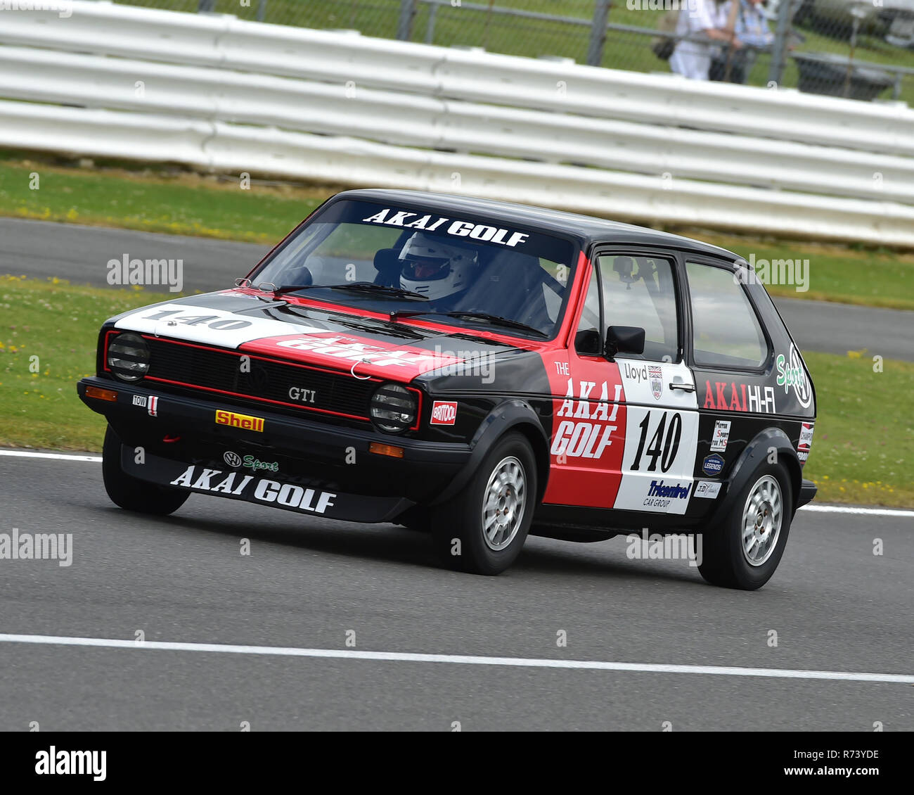 Mark Wilson, Volkswagen Golf, historische Tourenwagen Challenge, 1966-1990, Silverstone Classic 2016, 60er Jahre Autos, Chris McEvoy, Cjm - Fotografie, Klassische Stockfoto