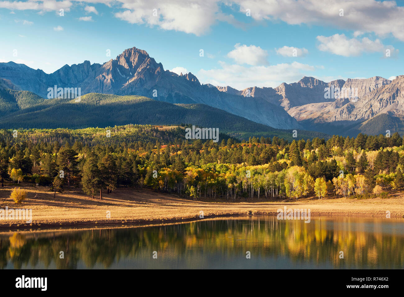 Mount Sneffels, San Juan Berge, Ridgway, Colorado, USA Stockfoto