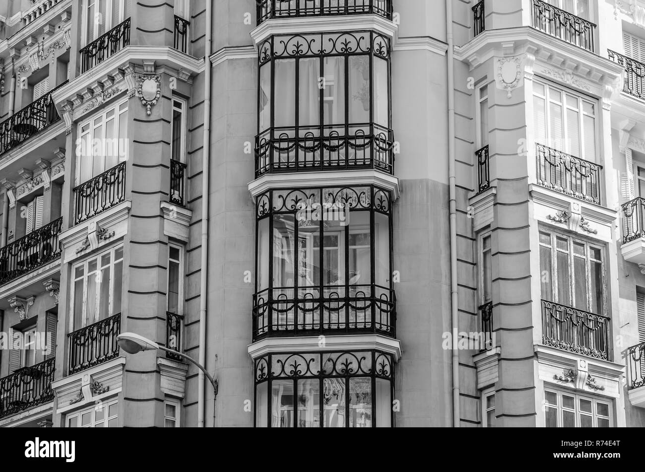 Architektonisches Detail in Madrid Stockfoto