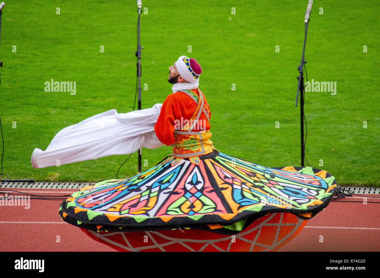 Schließen des Festivals "Polissya Sommer mit Folklore Lutsk Ukraine" 25.08.2018 Stockfoto