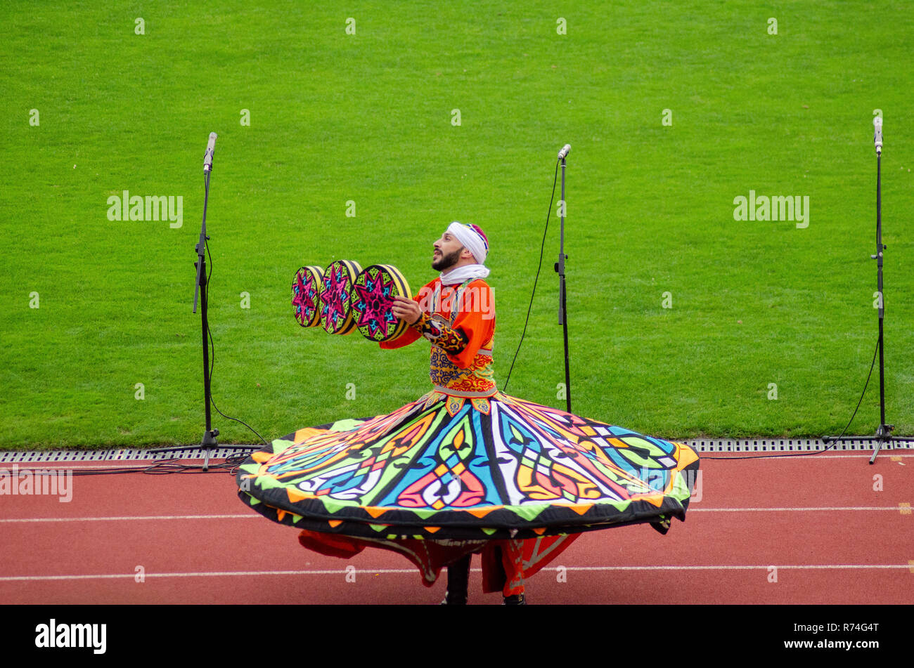 Schließen des Festivals "Polissya Sommer mit Folklore Lutsk Ukraine" 25.08.2018 Stockfoto