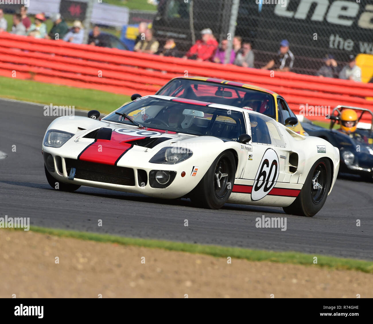 Kennet Persson, Ford GT 40, FIA, Meister historischen Sportwagen, Silverstone Classic 2016, 60er Jahre Autos, Chris McEvoy, Cjm - Fotografie, klassische Rennwagen, Stockfoto