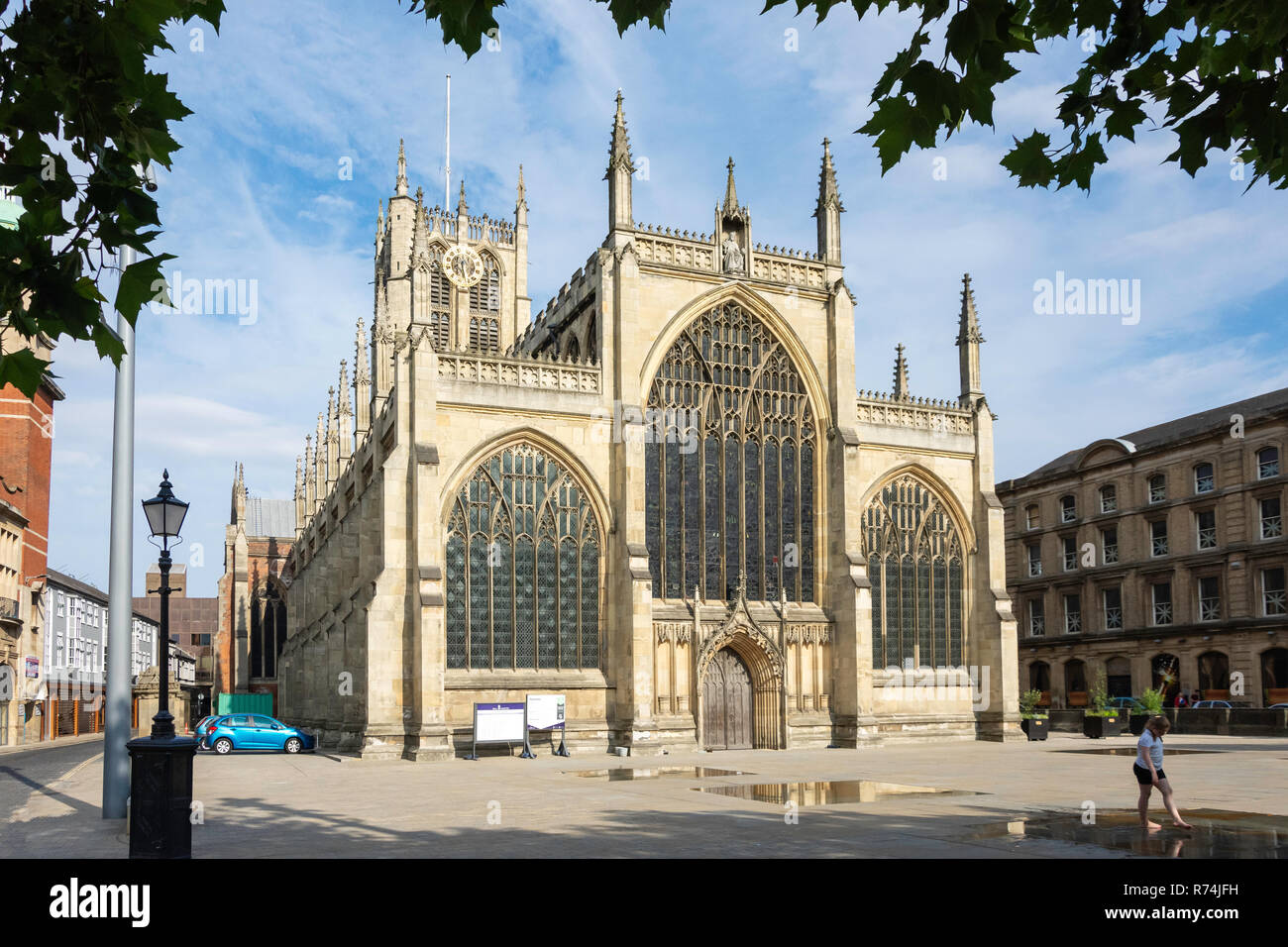 Rumpf Münster, Kirche Seite, Kingston upon Hull, East Riding von Yorkshire, England, Vereinigtes Königreich Stockfoto