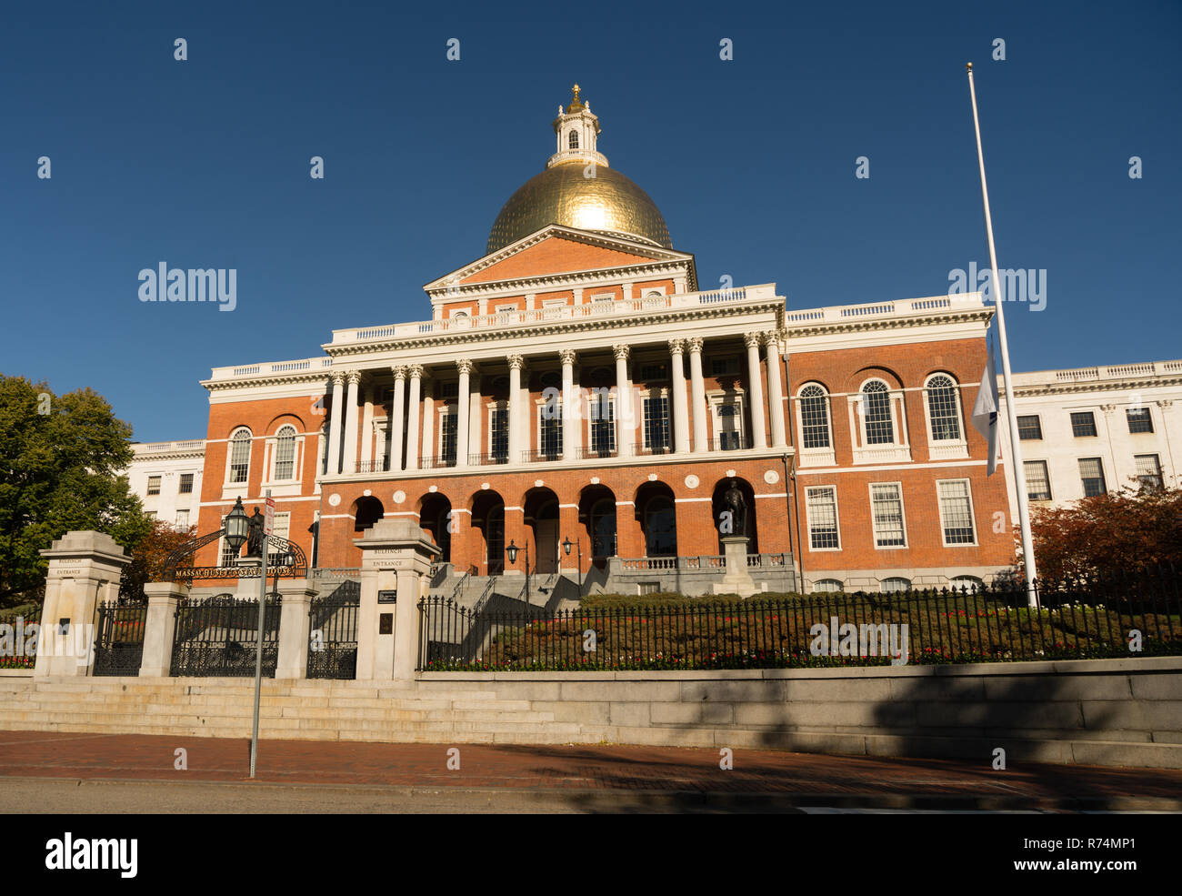 Massachusetts State Hauptstadt am Boston Common Park in der Innenstadt von Stadtzentrum entfernt. Stockfoto