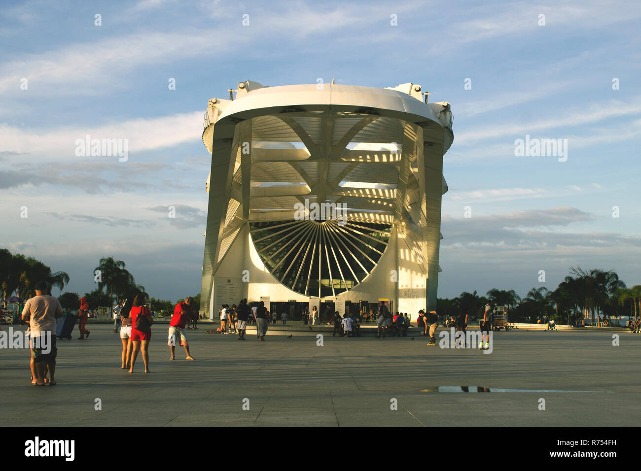 Rio de Janeiro, Brasilien. August 05, 2018. Blick auf das Museum von Morgen in Maua Platz. Der von dem Architekten Santiago Calatrava entworfen. Stockfoto