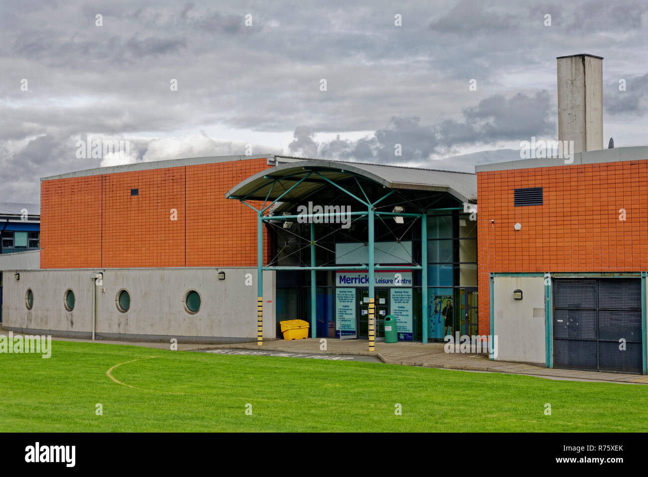 Die Merrick Freizeitzentrum und Schwimmbad in Newton Stewart, Dumfries und Galloway, Schottland. Stockfoto