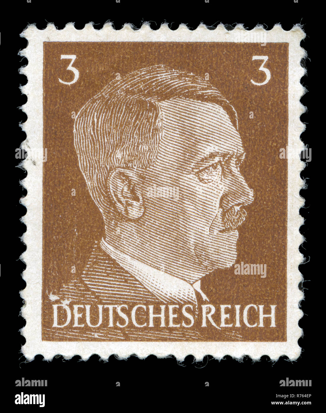 Briefmarken aus dem Deutschen Reich, in der Adolf Hitler in der Serie 1941 Stockfoto