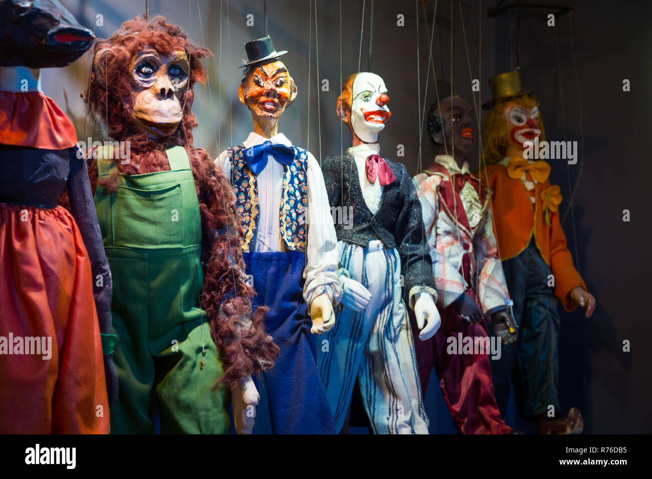 Traditionelle sizilianische Marionetten Stockfoto
