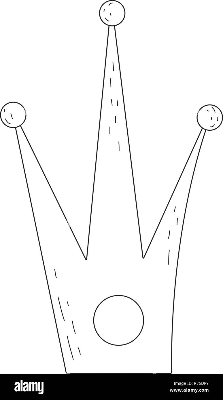 Queen Krone Pop Art Stil Stock Vektor