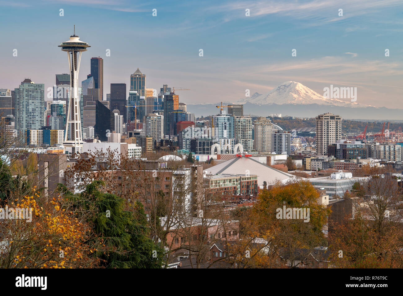 Seattle ist eine Stadt im pazifischen Nordwesten Stockfoto