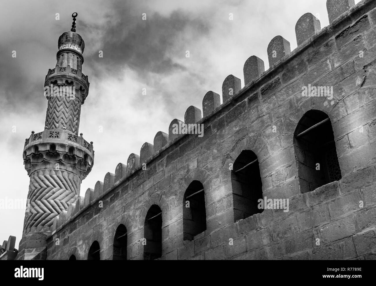 Alte Moschee (Die salahaddin Zitadelle von Kairo) Stockfoto