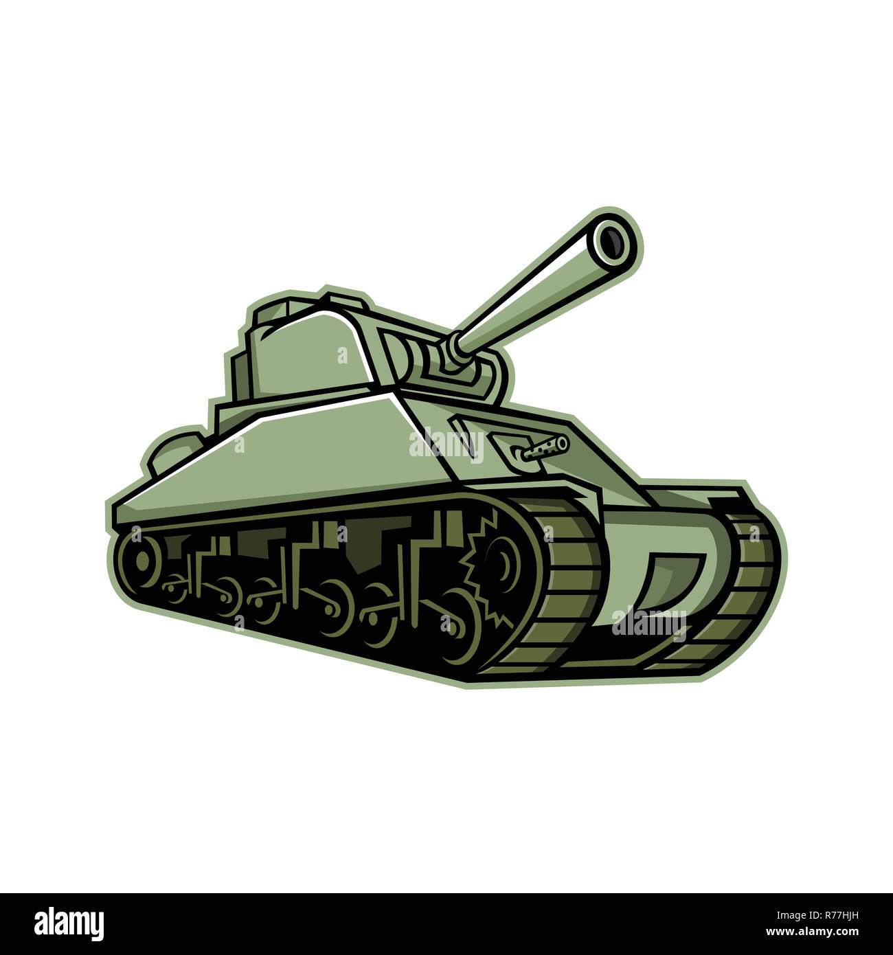 M4 Sherman Medium Tank Maskottchen Stockfoto