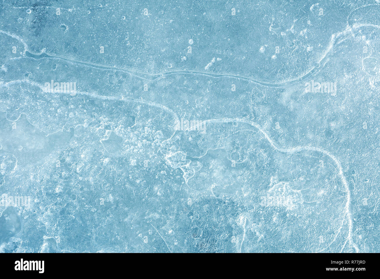 Winter strukturierten Hintergrund von natürlichem Eis. Makro anzeigen Stockfoto