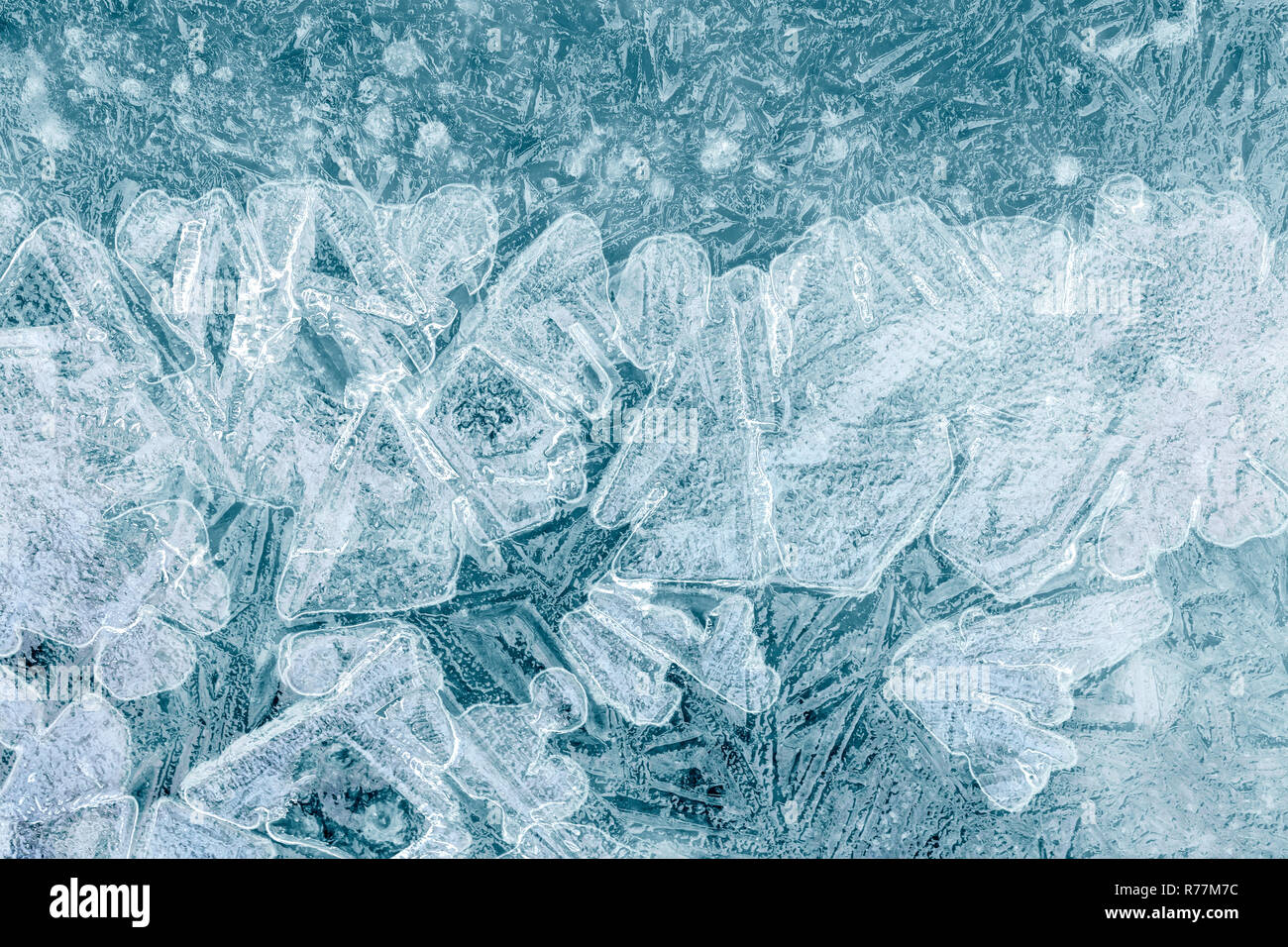 Struktur von Eis Block für strukturierte Arktis Konzept Hintergrund, Makro anzeigen Stockfoto