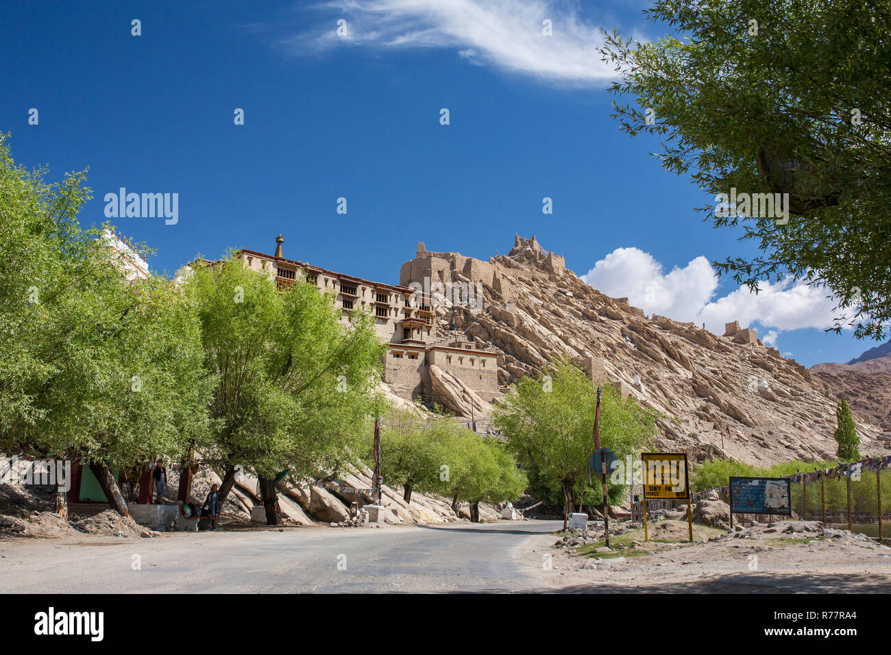 Leh, Indien - 26. Juni 2017: Shey Palast Komplex in Ladakh, Indien. Stockfoto