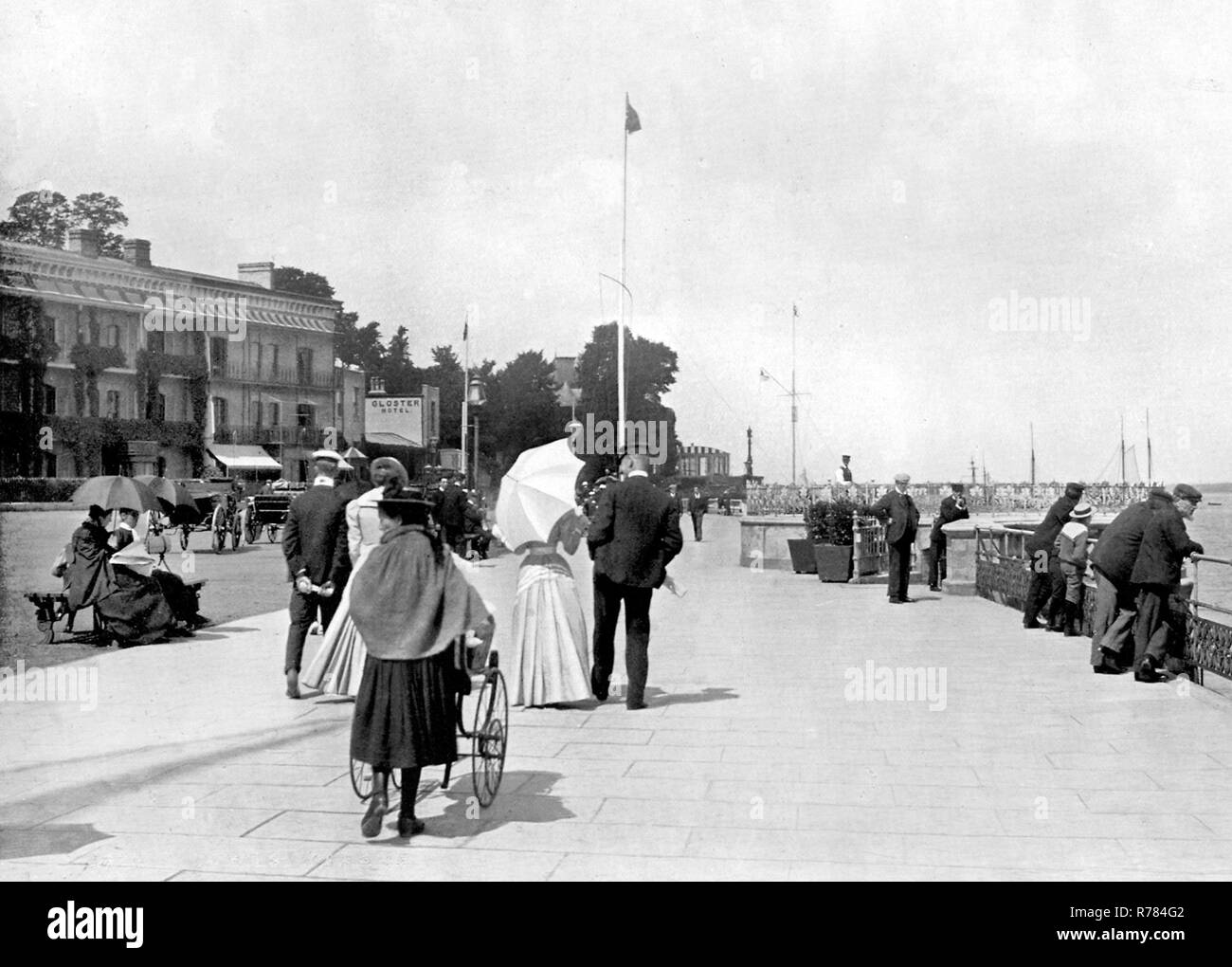 Parade, Cowes, Isle of Wight Stockfoto