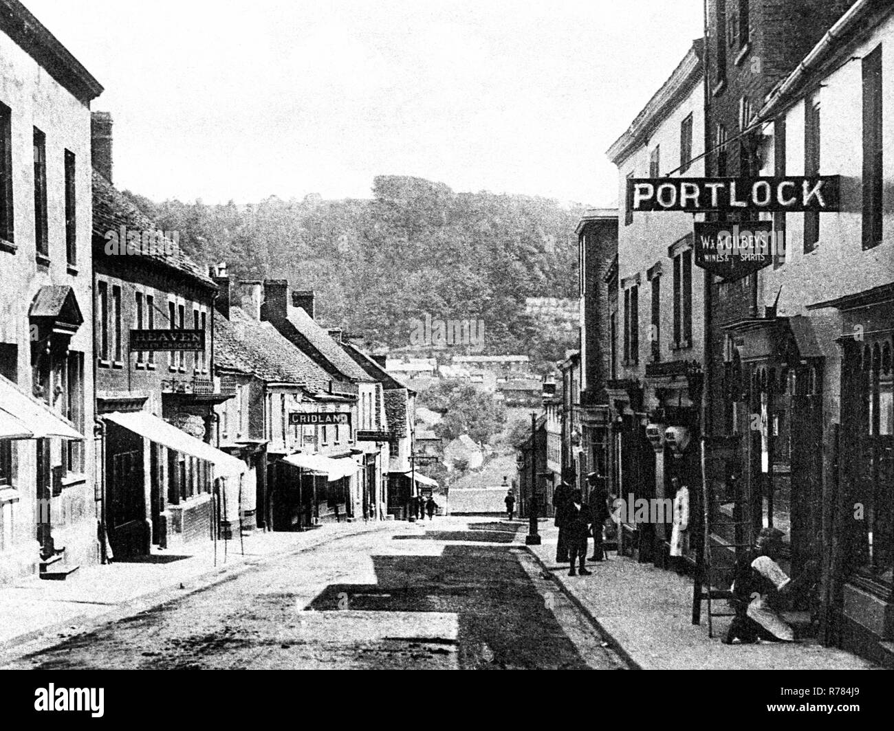 Lange Straße, Wotton Under Edge Stockfoto