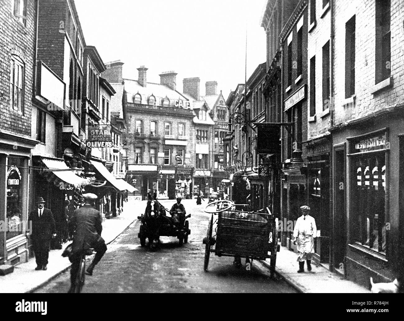 Hope Street, Wrexham Stockfoto