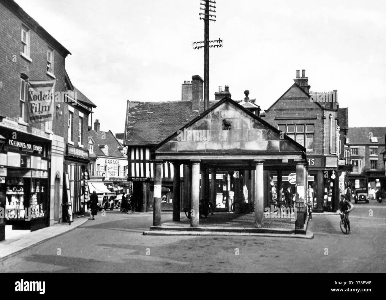 Butter Kreuz, Market Drayton Stockfoto