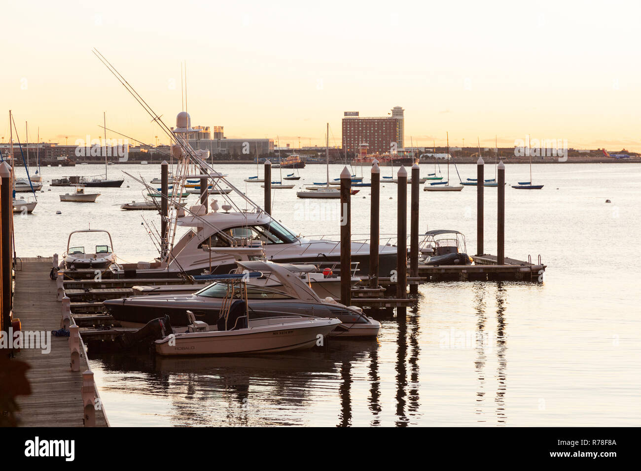 Long Wharf, Boston, Massachusetts, Vereinigte Staaten von Amerika. Stockfoto