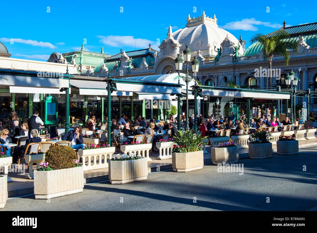 Café de Paris, Monte Carlo, Monaco Stockfoto