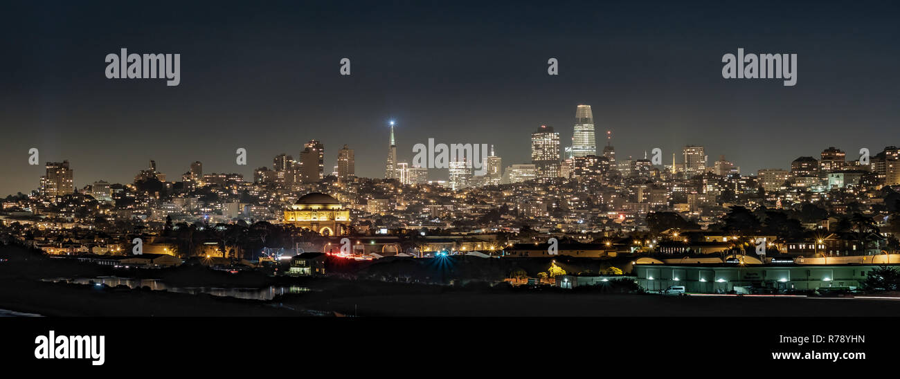 Skyline von San Francisco, Kalifornien Stockfoto